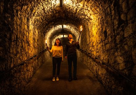 Rondleiding door de Sparrenburg-kazematten in Bielefeld